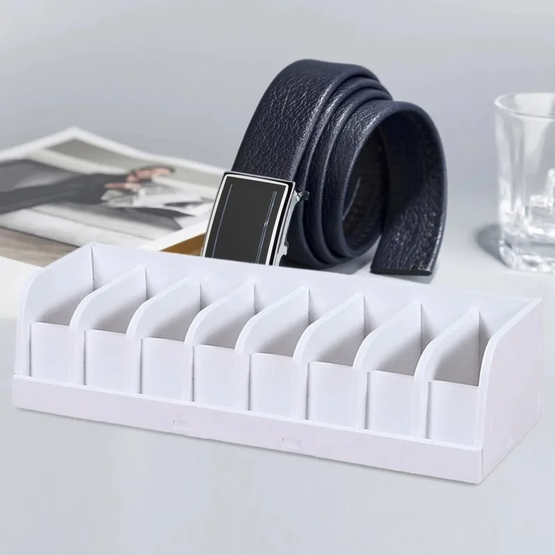 Men'S Accessories Organizer For Wardrobe - Organisateur de ceintures en bois à