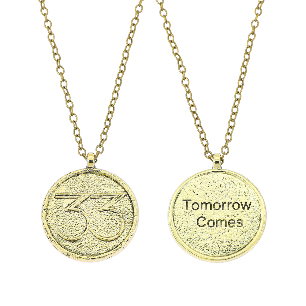 Men Accessories Necklace - Collier pendentif amulette vintage « Clair