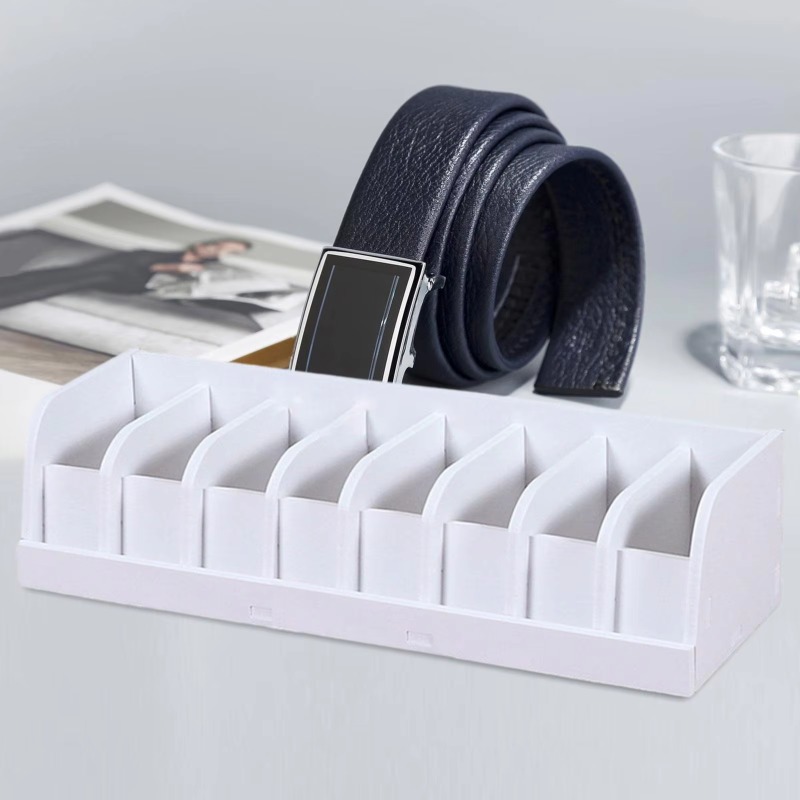 Men'S Accessories Organizer For Wardrobe - Belt EvaluBox-Ceinture en bois T1 pour