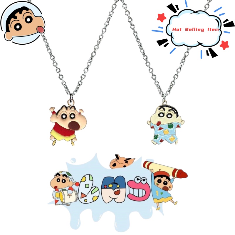 Men Accessories Necklace - Collier de dessin animé Crayon Shin-chan,