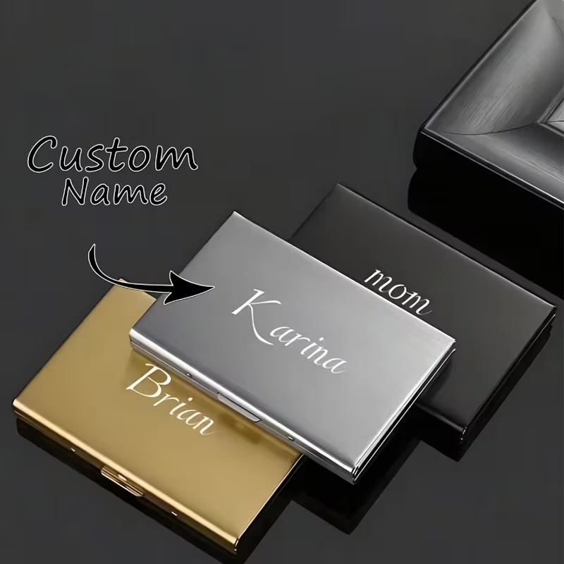 Money Clip Slim - 1 porte-cartes personnalisable avec gravure de