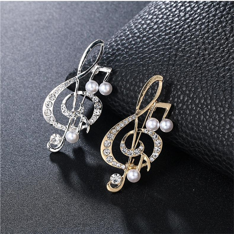 Men Accessories Ideas - Broches de notes musicales élégantes, 1
