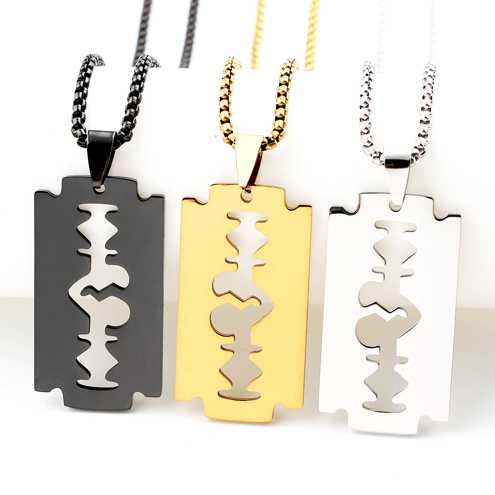 Men Accessories Aesthetic - Colliers gothiques avec pendentif lame de
