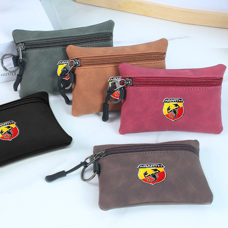 Men Accessories Logo - Portefeuille en daim avec Logo de