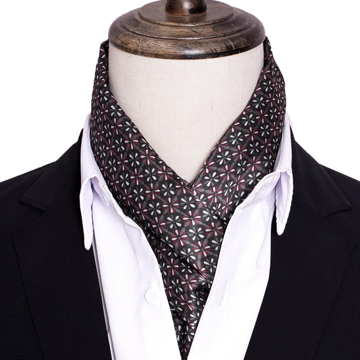 Nouveau foulard en soie à rayu - Men Accessories For Neck avis et prix