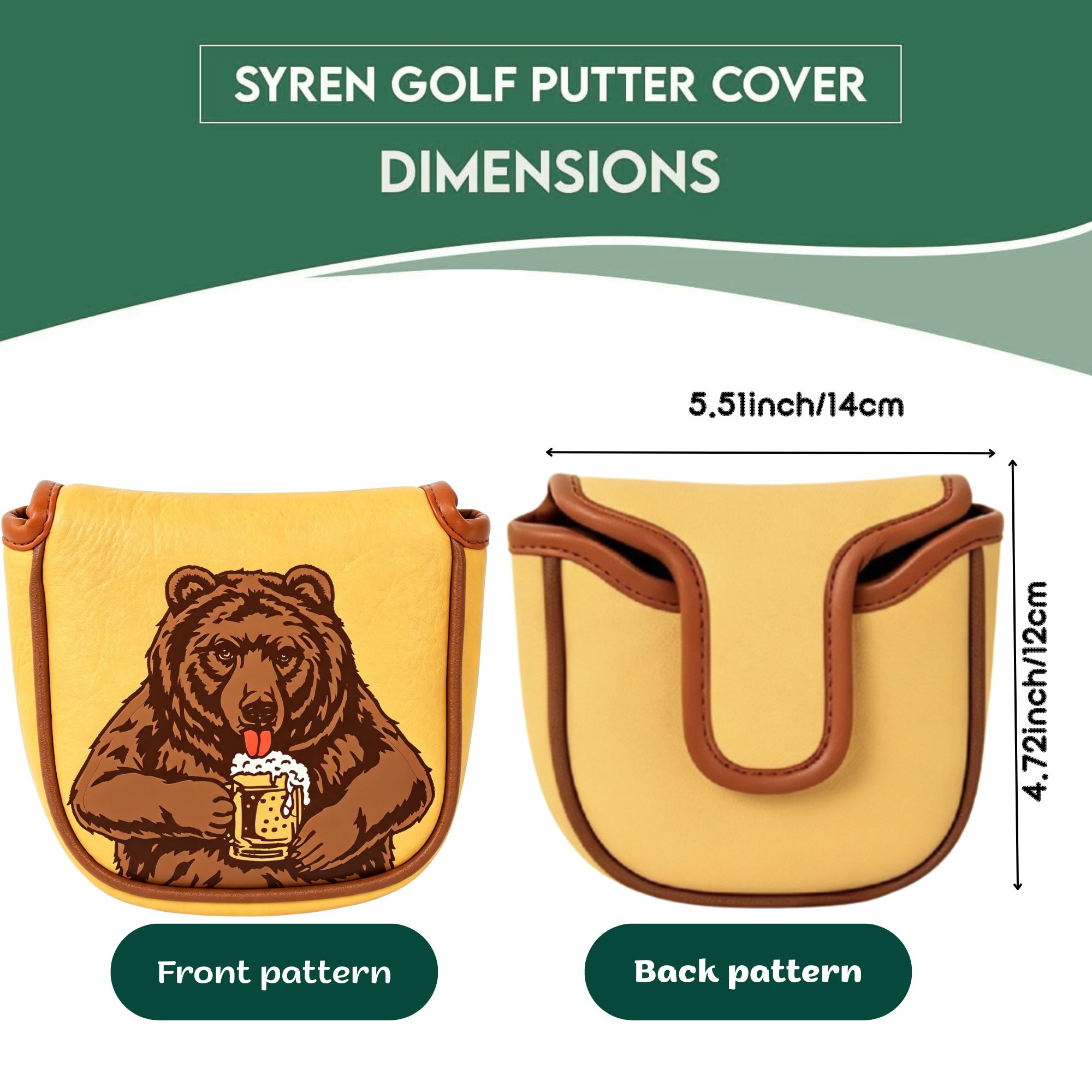 Housse de putter de golf brodé - Men'S Accessories For Christmas avis et prix