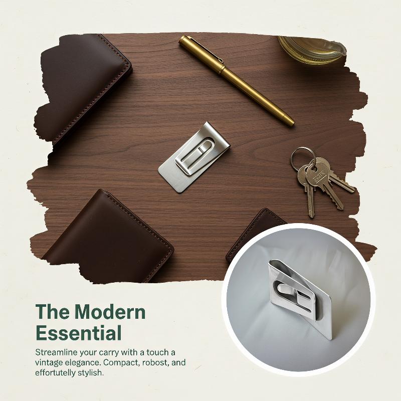 Porte-billets fin en acier ino - Money Clip Slim avis et prix