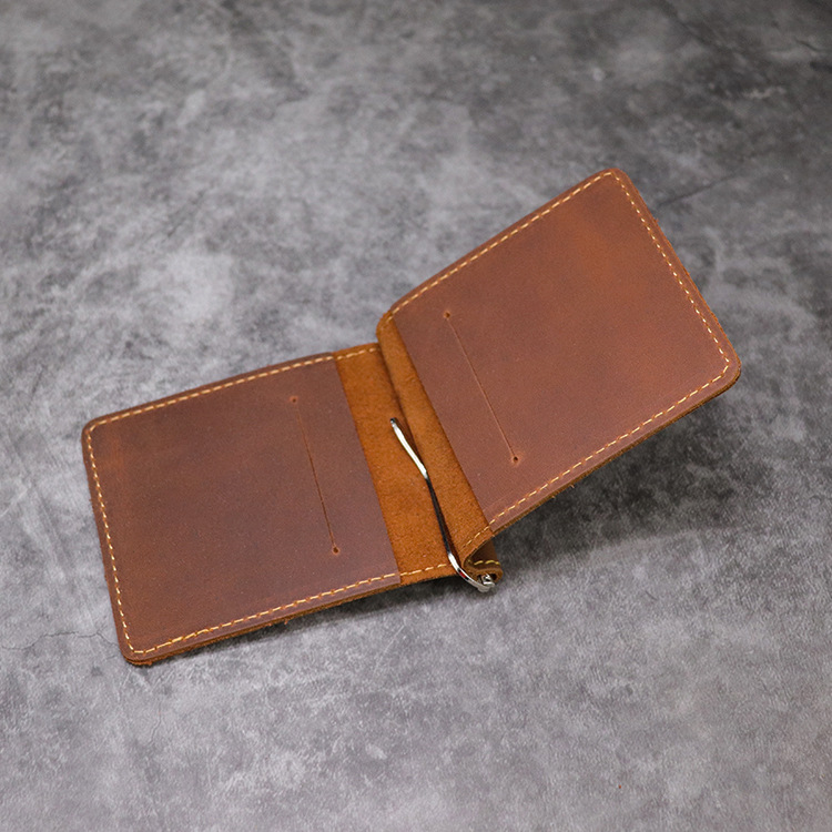 Portefeuille en cuir véritable - Money Clip Slim avis et prix