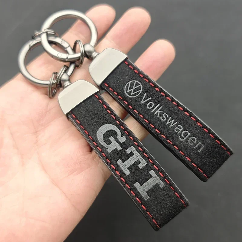 Porte-clés de luxe en cuir sué - Men Accessories Logo avis et prix