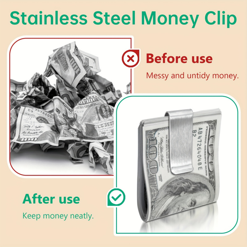 Portefeuille fin en acier inox - Money Clip Slim avis et prix