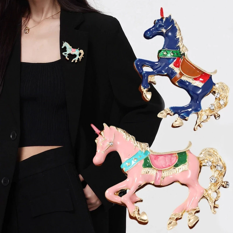 Broches cheval en émail Vintag - Men Accessories Bouquet avis et prix