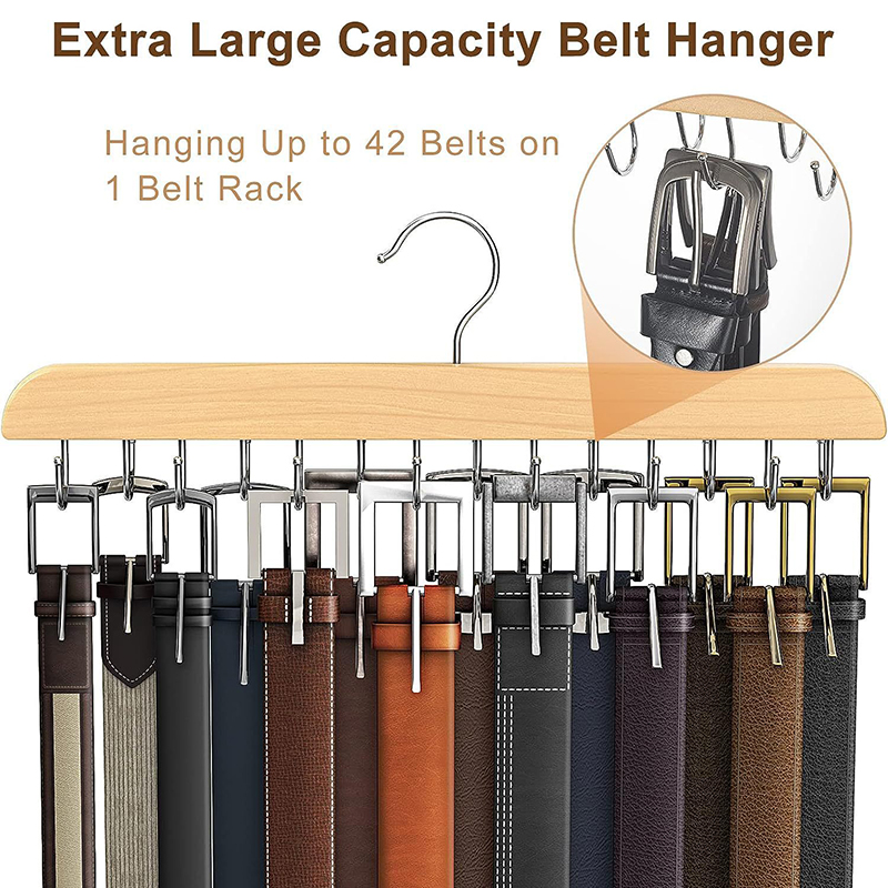 Ceinture en bois T1 cintres de - Men'S Accessories Organizer For Wardrobe avis et prix