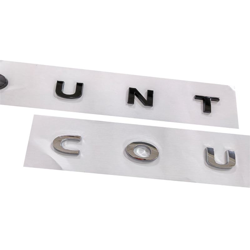 Logo 3D ABS chromé noir Countr - Men Accessories Logo avis et prix
