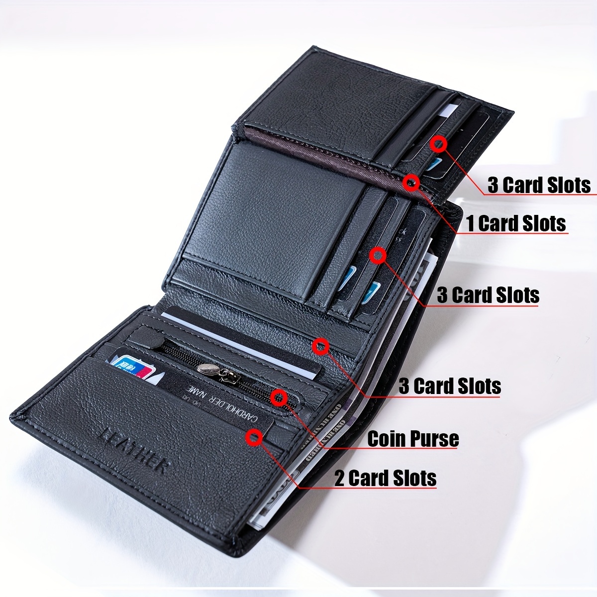 1 portefeuille en cuir de qual - Money Clip Slim avis et prix