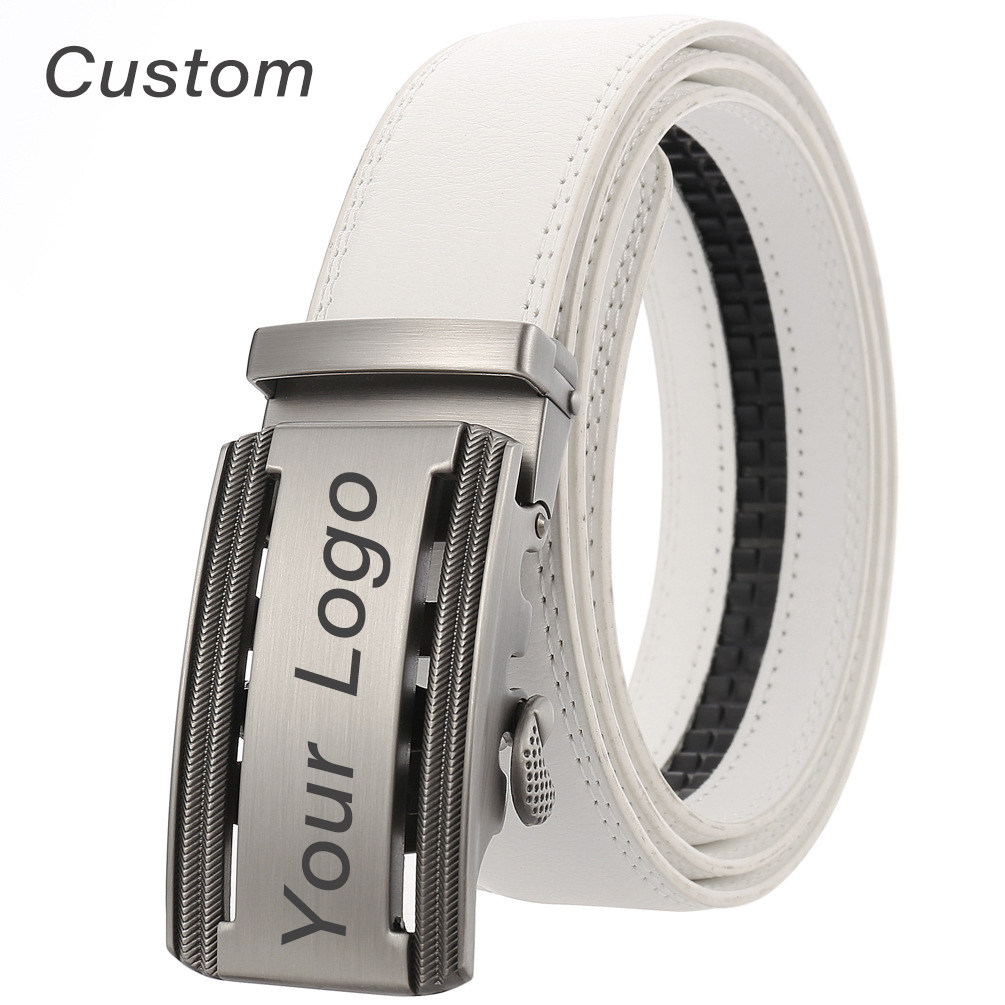 Ceinture en cuir blanc personn - Men Accessories Logo avis et prix