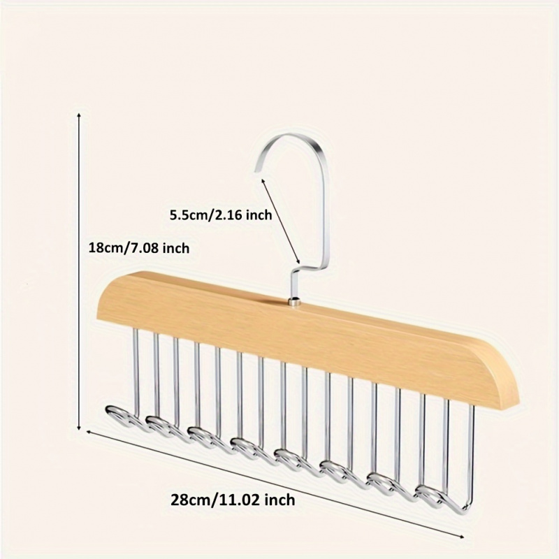 Cintres de rangement en bois T - Men'S Accessories Organizer For Wardrobe avis et prix