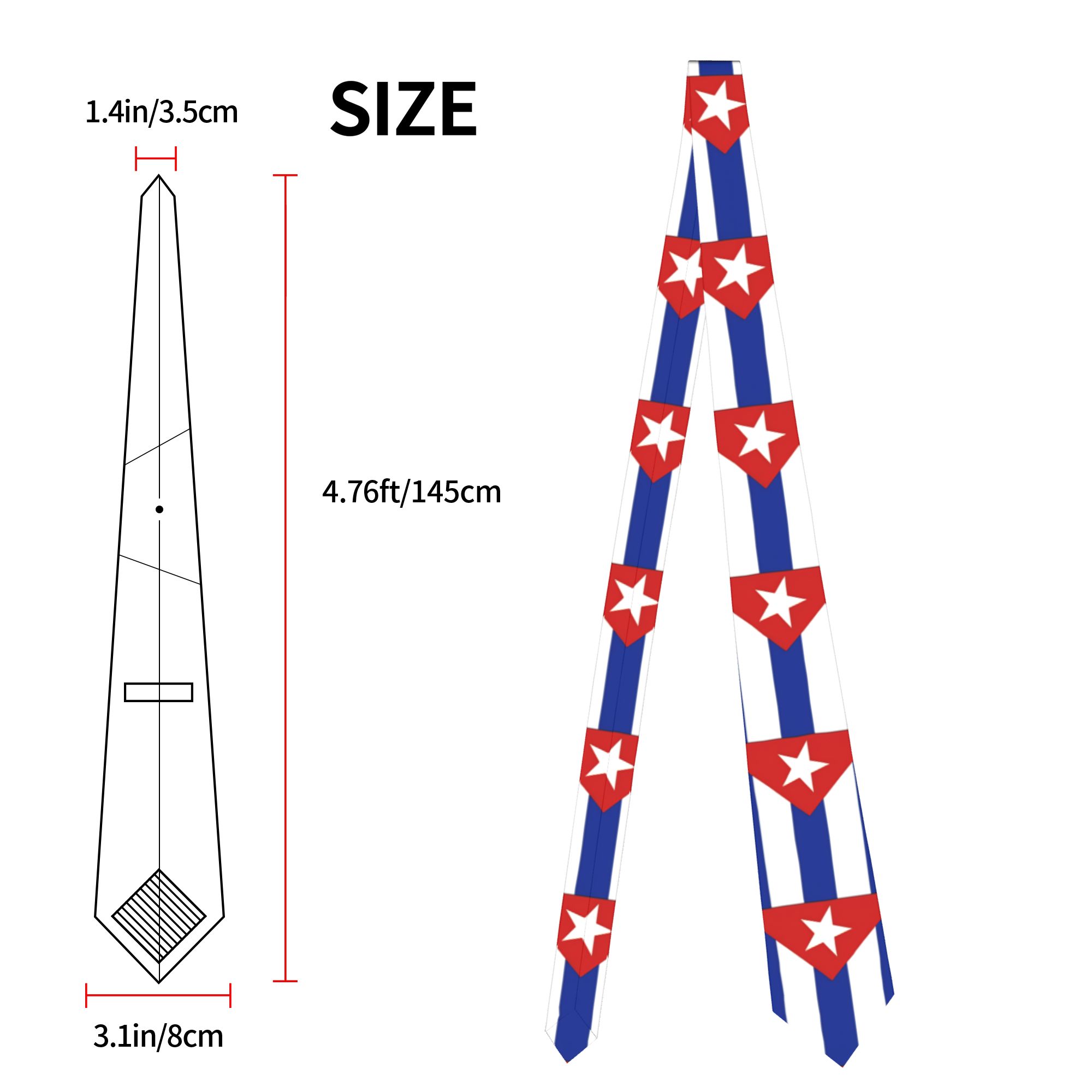 Cravate à motif drapeau nation - Men Accessories For Neck avis et prix